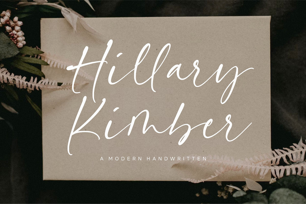 Hillary Kimber Handwritten Font, a Script Font by Balpirick Studio (Photo 1 of 6)