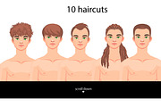 Character portrait creator MAN (PSD), a Person Illustration by Mandarinkas art (Thumbnail 3 of 7)