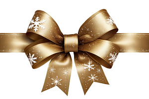 xmas ribbon bow, a Holiday Photo by itakdalee
