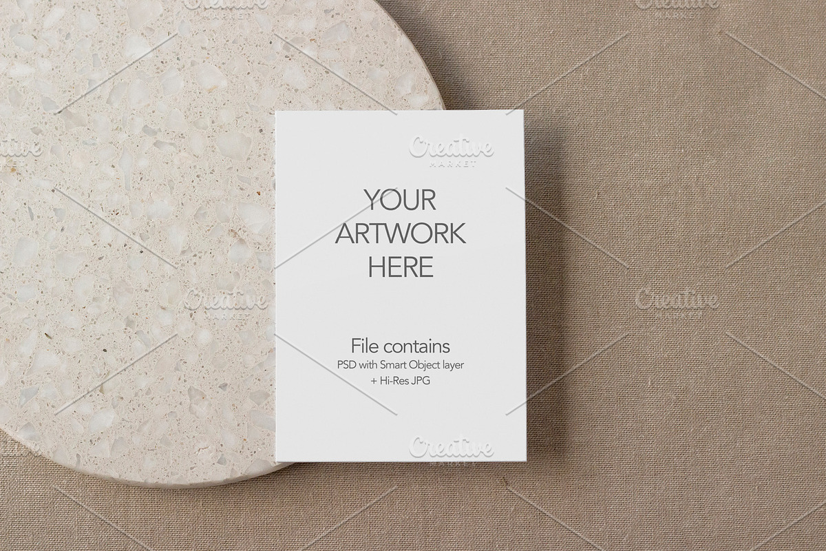 Contemporary Greeting Card Mockup, a Household Mockup by OakstoneCreative (Photo 3 of 8)