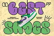 Tlooper Gump - Bubble Graffiti Style, a Sans Serif Font by RagamKata (Thumbnail 7 of 12)