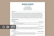 ATS Resume / CV, a Resume Template by Anjum Ilyas (Thumbnail 1 of 8)
