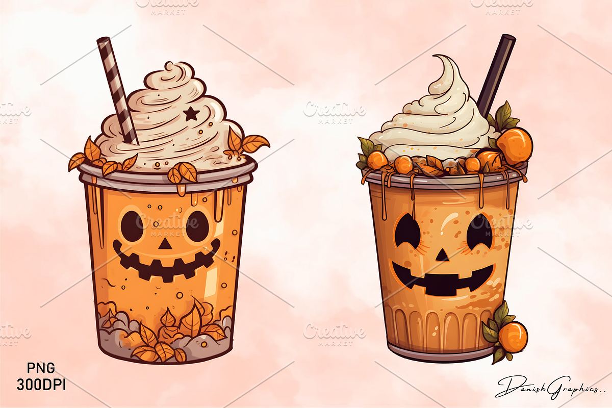 Halloween Coffee Cup Clipart Png, an Object Illustration by danishgraphics (Photo 5 of 7)