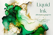 Green Alcohol Ink Backgrounds, a Background Graphic by PixelJungle (Thumbnail 1 of 4)
