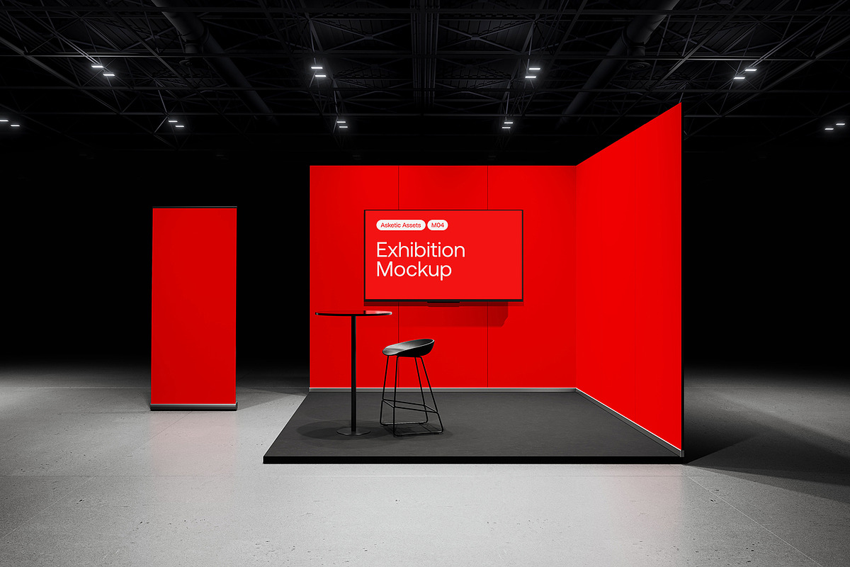 Modular Exhibition Mockup M04, an Advertising Mockup by Asketic (Photo 1 of 7)