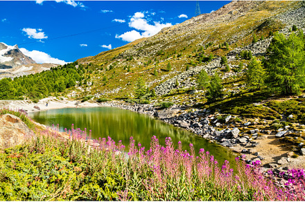 Grunsee lake near Zermatt in, a Nature Photo by Leonid Andronov