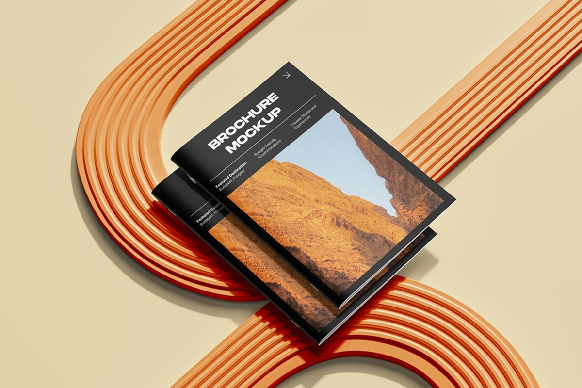 A4 Brochure Mockup, a Books & Magazine Mockup by Tokobeta (Photo 6 of 9)