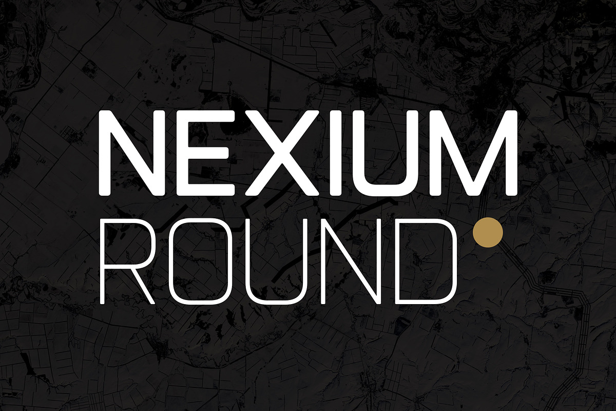Nexium Round - Sci-Fi Inspired Sans, a Sans Serif Font by SL Studio (Photo 1 of 7)