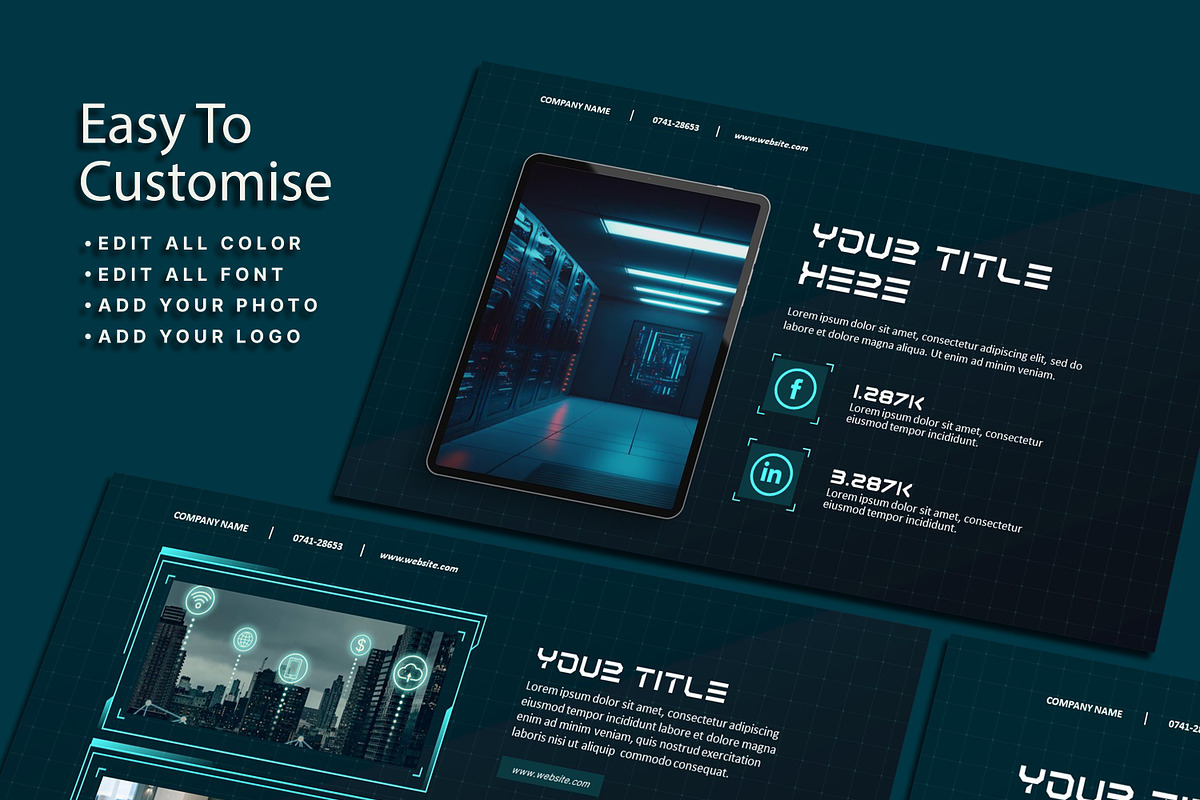 Hologram - Powerpoint Template, a Presentation Template by SKY CREATION (Photo 3 of 6)