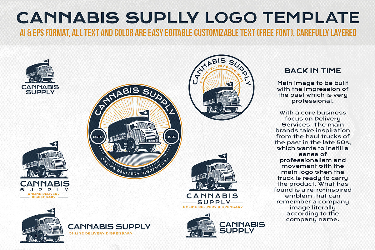 Cannabis Supply Company Logo, a Branding & Logo Template by The Design For Co. (Photo 2 of 3)