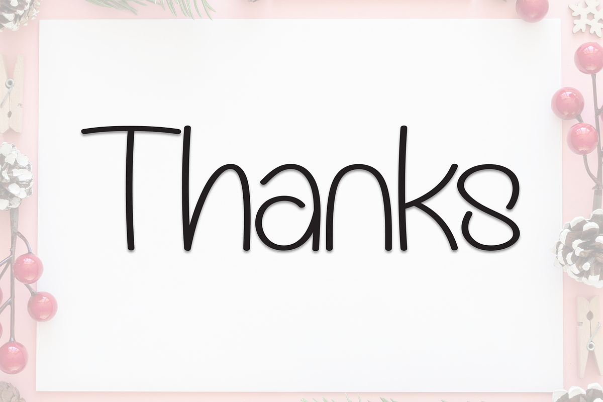 Christmas Frameline | Script Font, a Script Font by Scratchones (Photo 8 of 8)