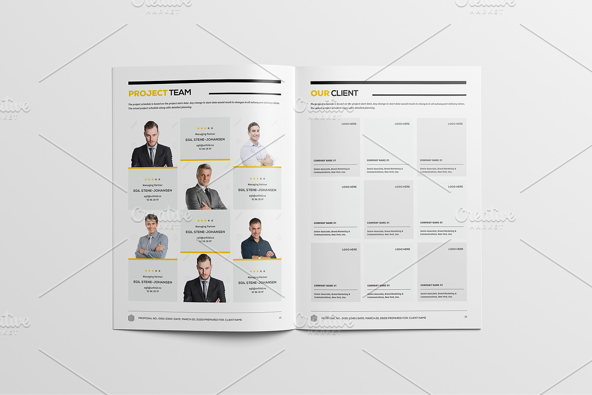 Full Proposal Package Template, a Stationery Template by Mastergfx (Photo 16 of 32)