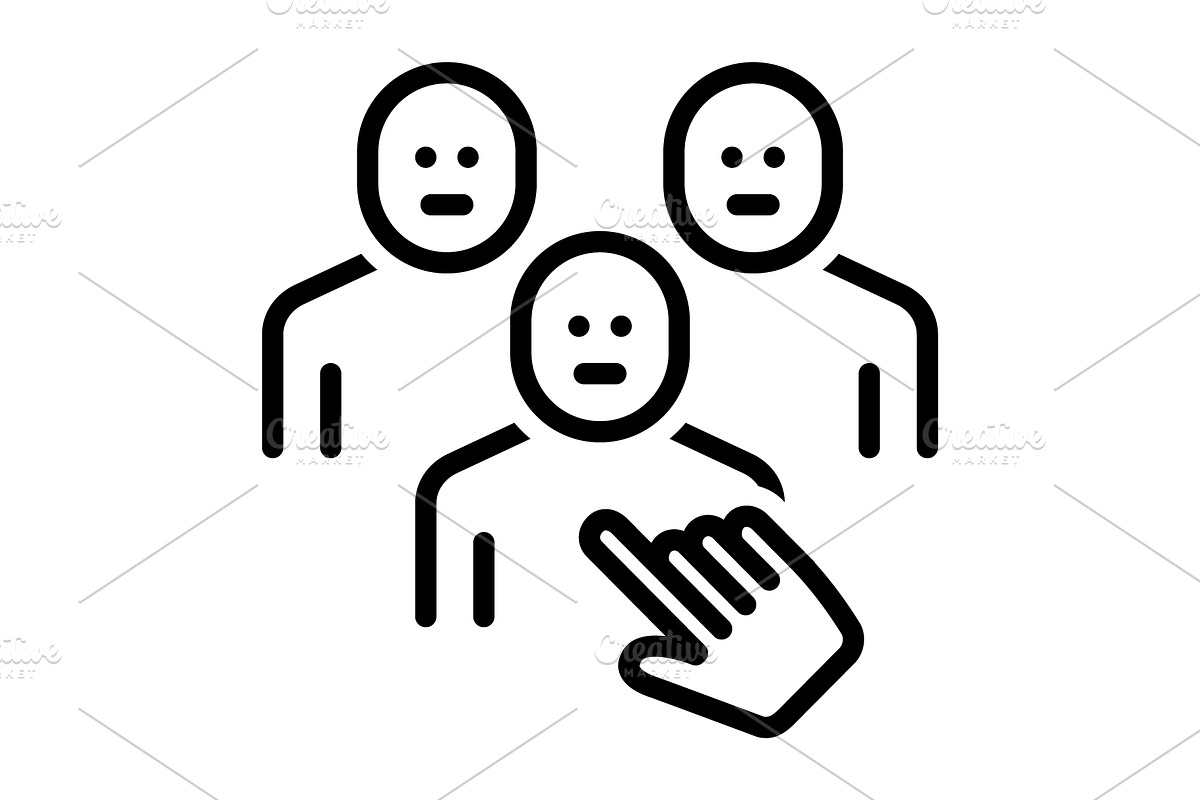 Anyone someone black icon, an Outline Icon by Creative priyanka