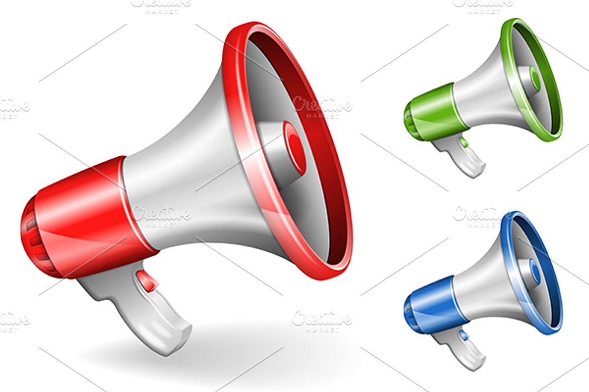 Megaphones, a Technology Illustration by TAlex (Photo 2 of 6)