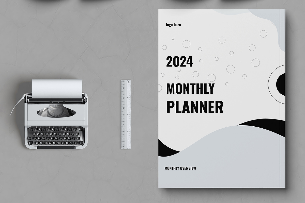 Monthly Planner, a Stationery Template by MightyDesign (Photo 4 of 7)