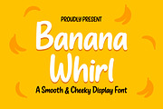 Banana Whirl Handdrawn Display Font, a Font by Gumrega Studio (Thumbnail 1 of 7)