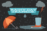 Rainy Day Vector Graphics Icons, an Illustration by Rainy City Press (Thumbnail 1 of 3)