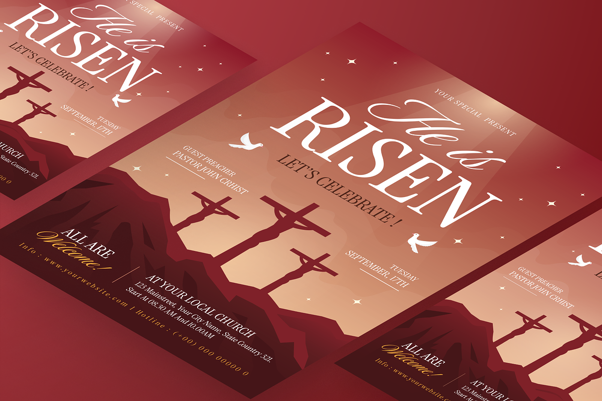 Ascension Day of Jesus Christ Flyer, a Flyer Template by Annora Studio (Photo 4 of 6)