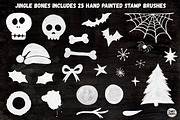 Creepy Xmas Stamp Brushes Photoshop, a Brush Add-On by INKY STAMP BRUSHES (Thumbnail 2 of 10)