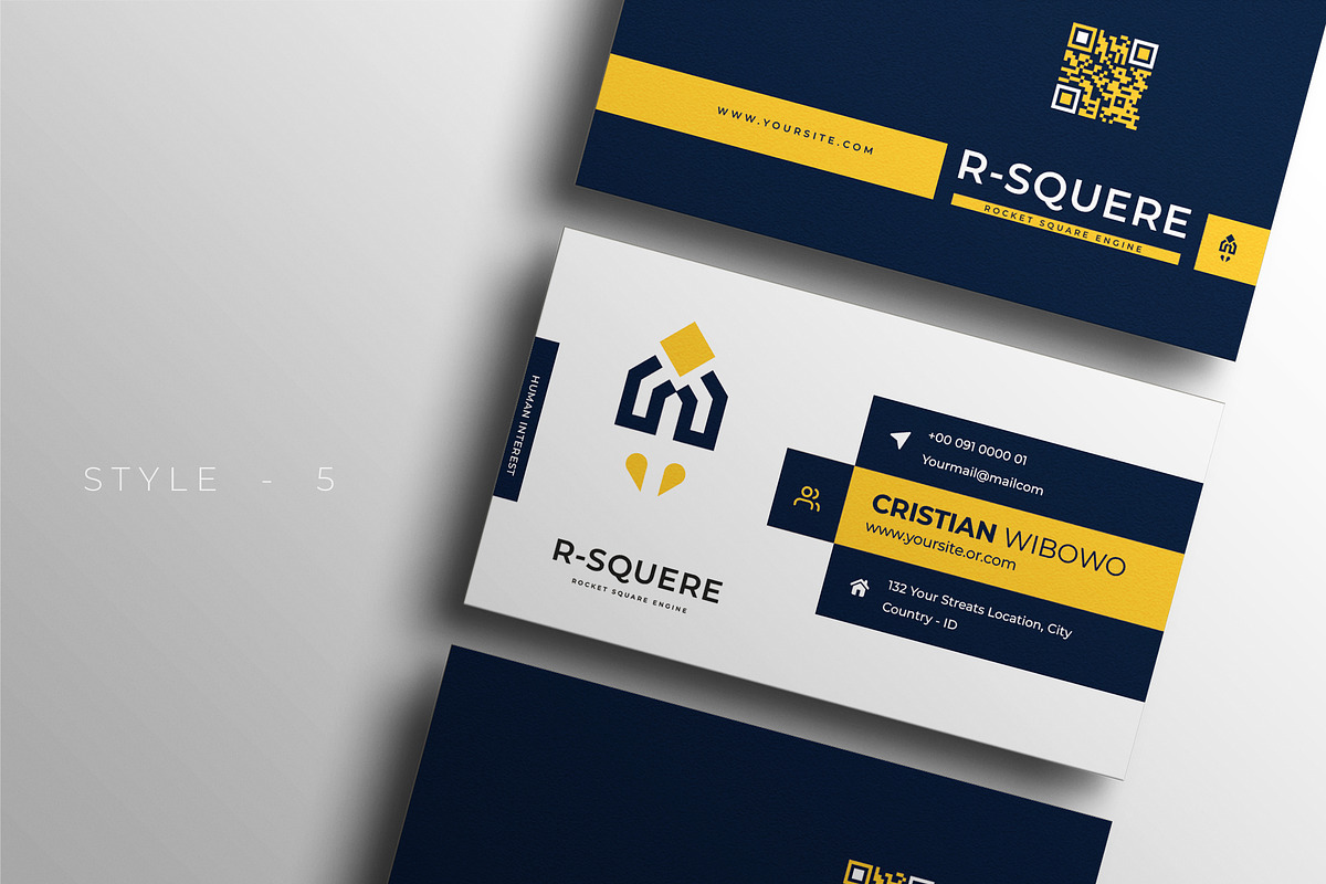 Modern Business Card Template, a Business Card Template by Ctrl space studio (Photo 6 of 6)