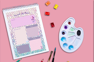 Mermaid Planner Printable