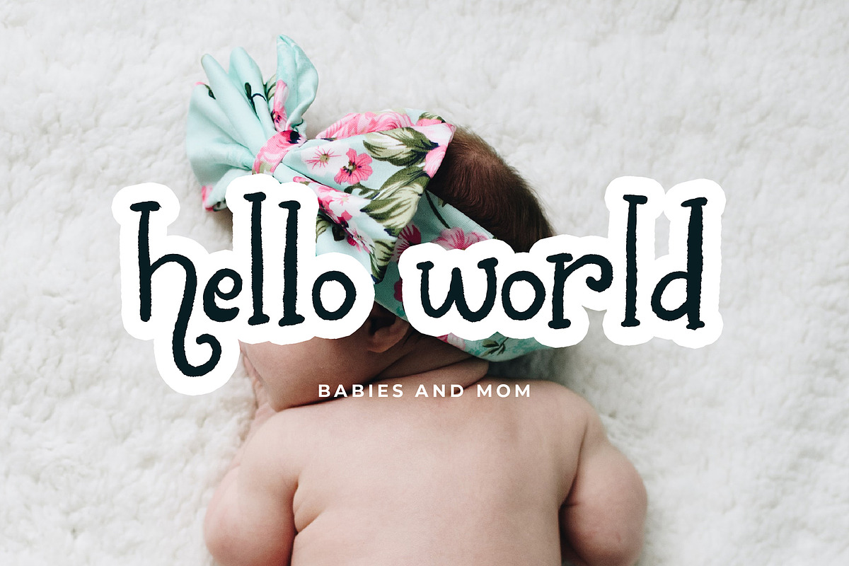 Chalk World Display Font preview 4