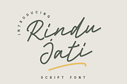 Rindu Jati - Script Font, a Script Font by GFRcreative (Thumbnail 1 of 8)