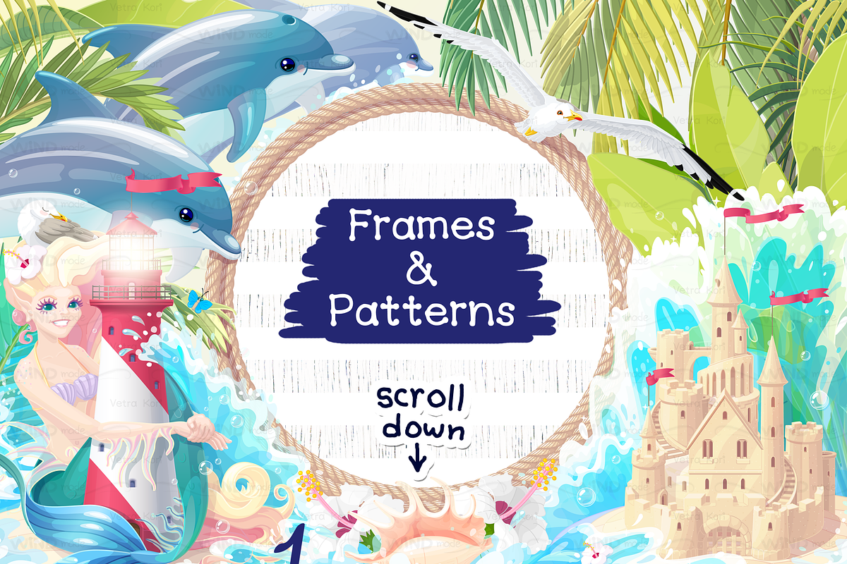 vector SET Sea dream, an Animal Illustration by WINDmade (Photo 9 of 10)
