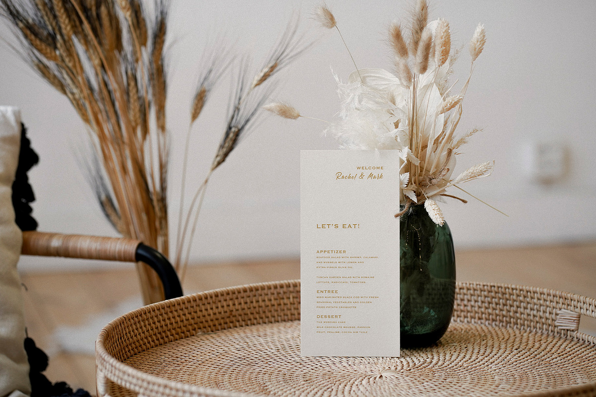 43 Boho Wedding Card Mockups, a Presentation Template by Artcoast Std. (Photo 6 of 11)