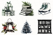 Black and White Holidays Clipart, an Illustration by OK Design (Thumbnail 4 of 5)