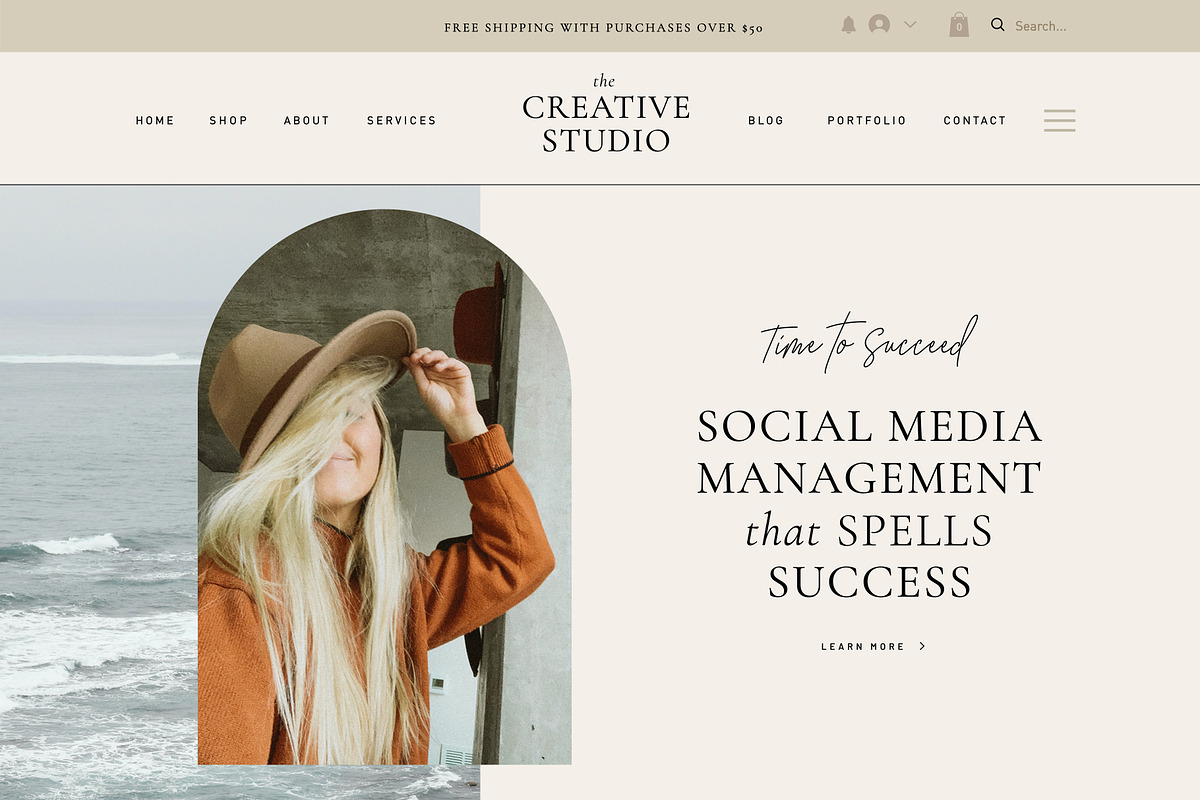 Coaching Wix Website Template, a Wix Template by Studio Luxe Creative (Photo 1 of 12)