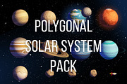 Polygonal style Solar System, an Object Graphic by Toocha design (Thumbnail 1 of 5)