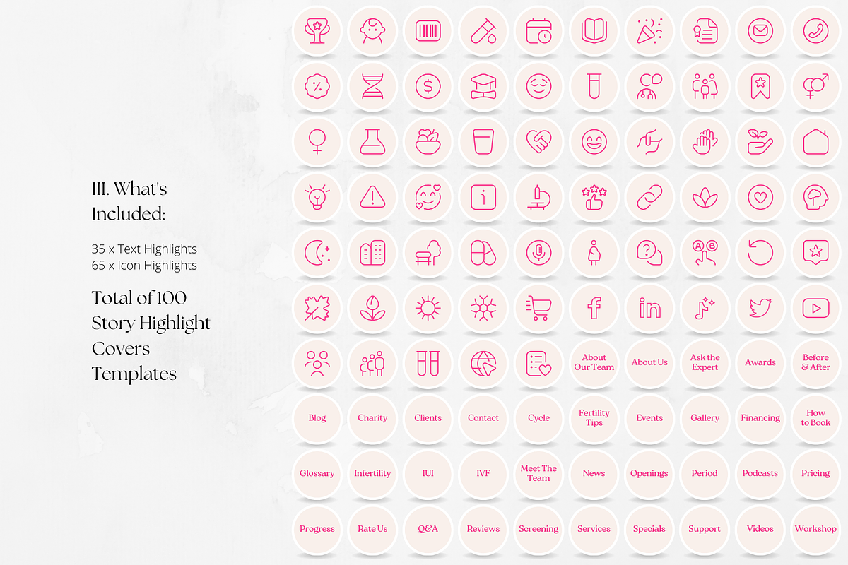 300 Fertility Social Media BUNDLE, a Social Media Template by PatternLab. (Photo 4 of 9)