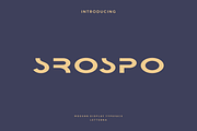 Srospo - Modern Futuristic Typeface, a Sans Serif Font by Letterna (Thumbnail 1 of 4)