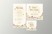 Floral Wedding Invitation Suite, a Card Template by Neermana (Thumbnail 4 of 4)