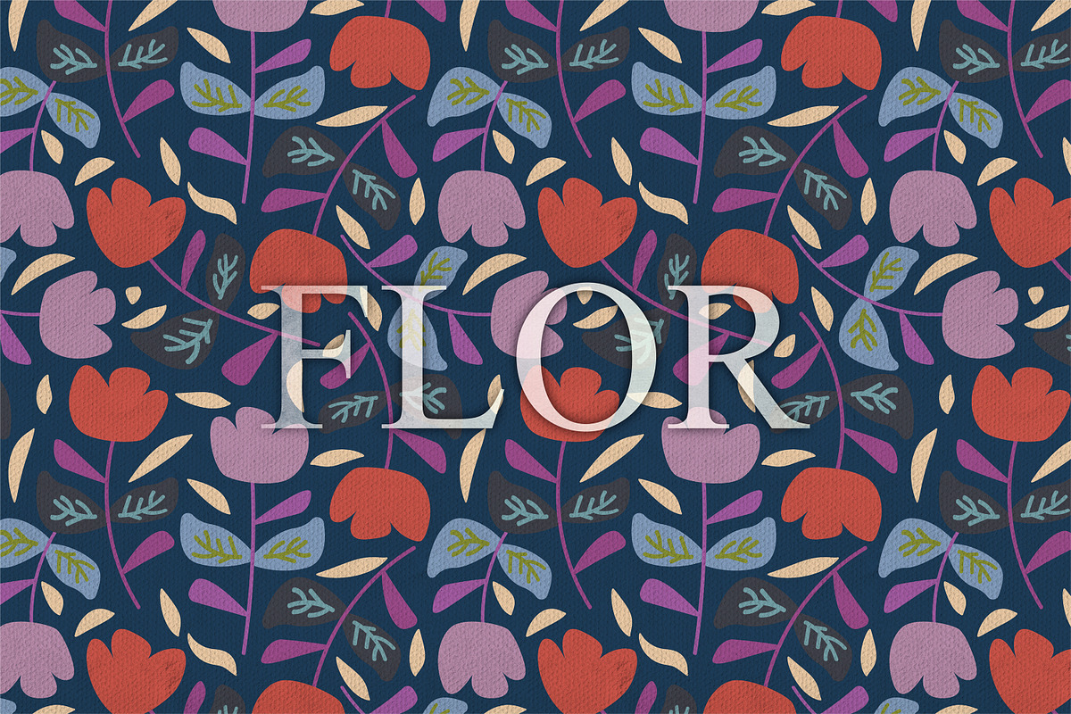 Floral Fifties Patterns, a Pattern Graphic by Anny Cecilia Walter (Photo 2 of 10)