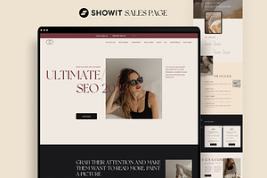 Showit Sales Page Landing page
