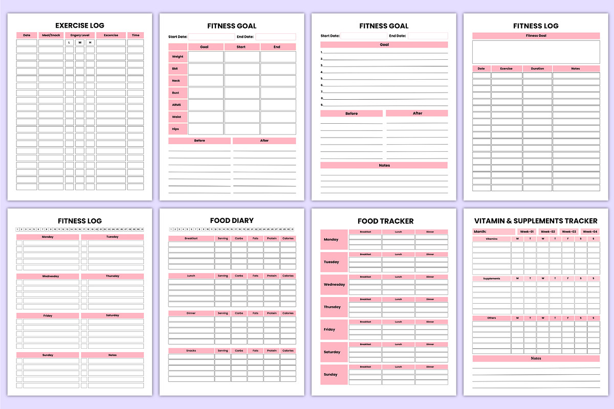 2026 Weight Loss Journal Canva Kdp, a Stationery Template by Mustafiz (Photo 8 of 8)