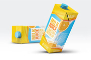 Milk or Juice Carton Mockup, an Advertising Mockup by Hubzway (Thumbnail 2 of 7)