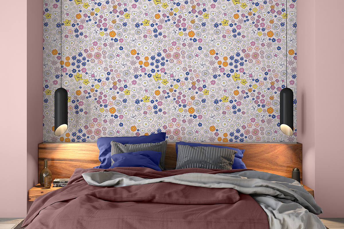 Simple Spring Flowers | Vector Print, a Pattern Graphic by MalyskaStudio (Photo 5 of 5)