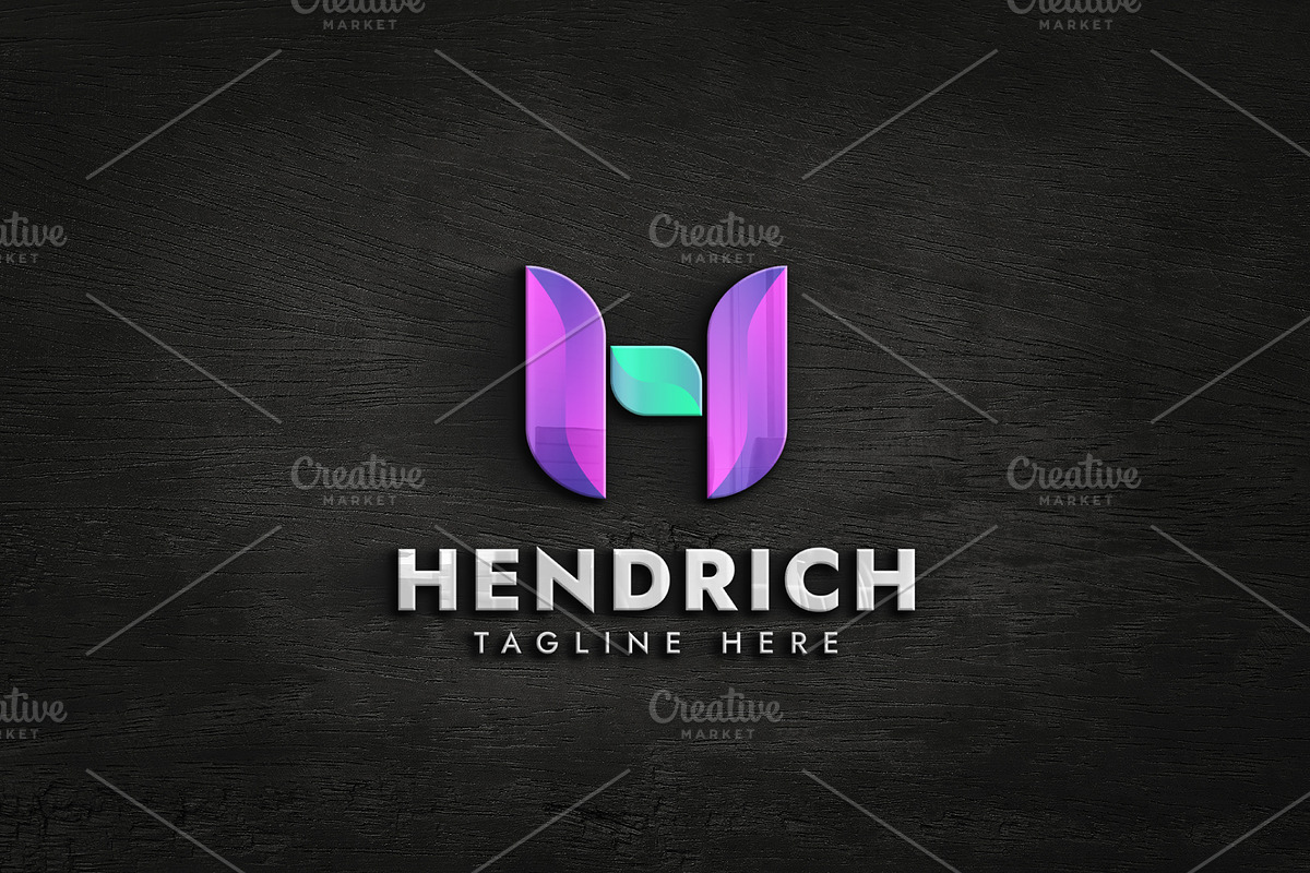 Letter H colorful monogram logo, a Branding & Logo Template by Amadul11 (Photo 1 of 4)