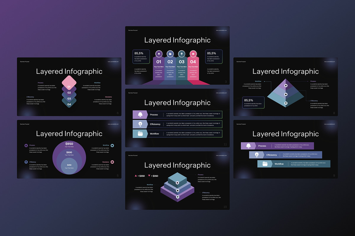 Layered Infographic PowerPoint, a Presentation Template by Premast (Photo 5 of 5)