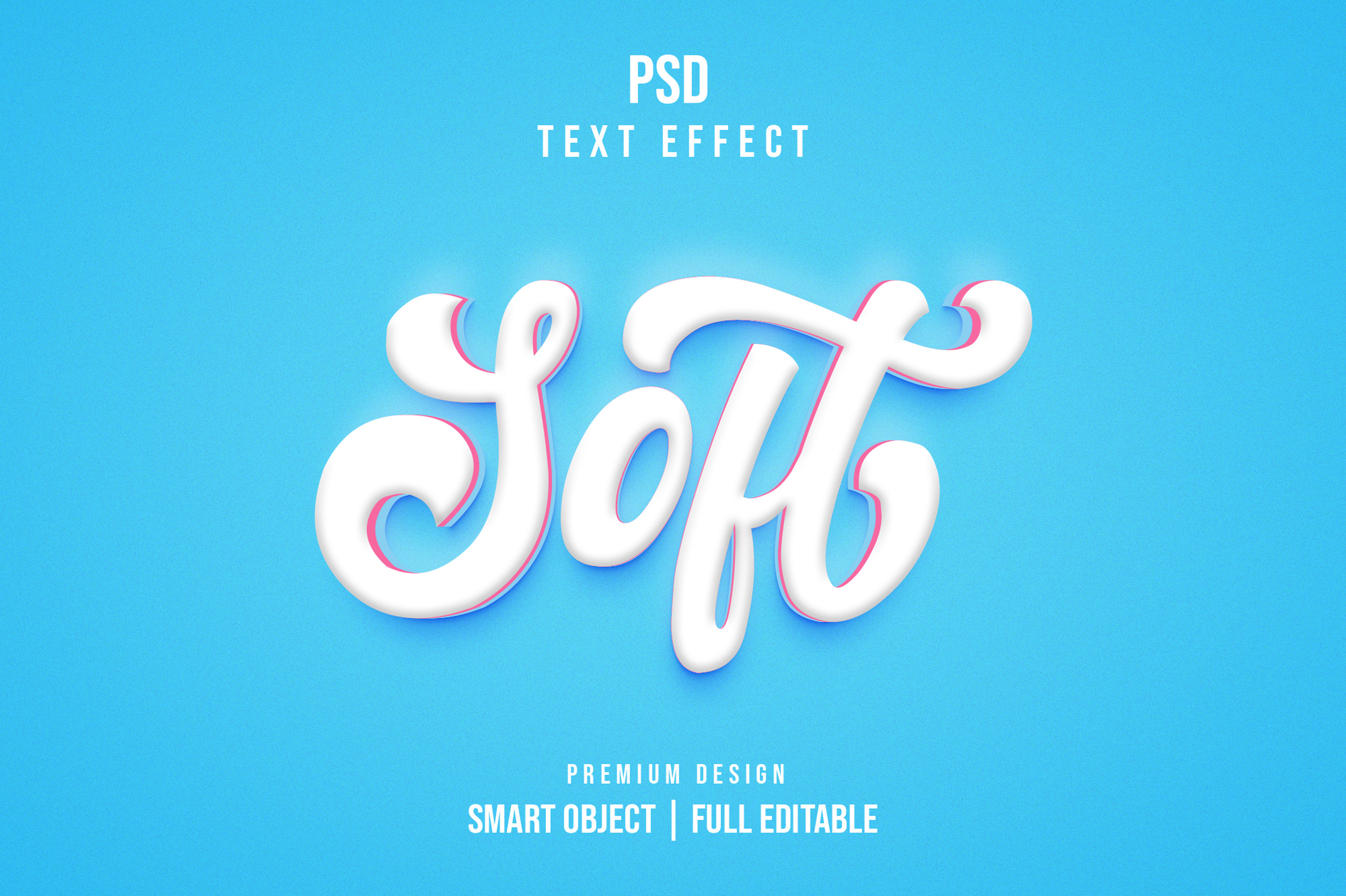 Soft 3d text effect, a Layer Style Add-On by himelgfx
