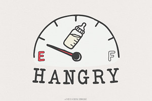 Baby Funny Bib PNG, Hungry Baby, an Illustration by SharpMarketplace