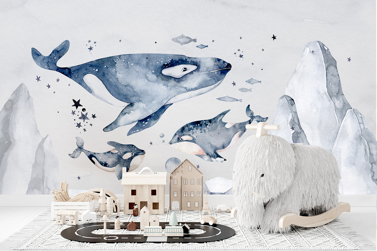 Arctic cute animals.  Watercolor set, an Animal Illustration by Peace ART (Photo 14 of 22)