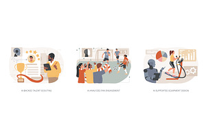 AI in Sports Industry abstract, a Technology Illustration by Visual Generation