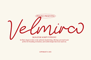 Velmira - Signature Script Typeface, a Font by Indotype Foundry (Thumbnail 1 of 10)