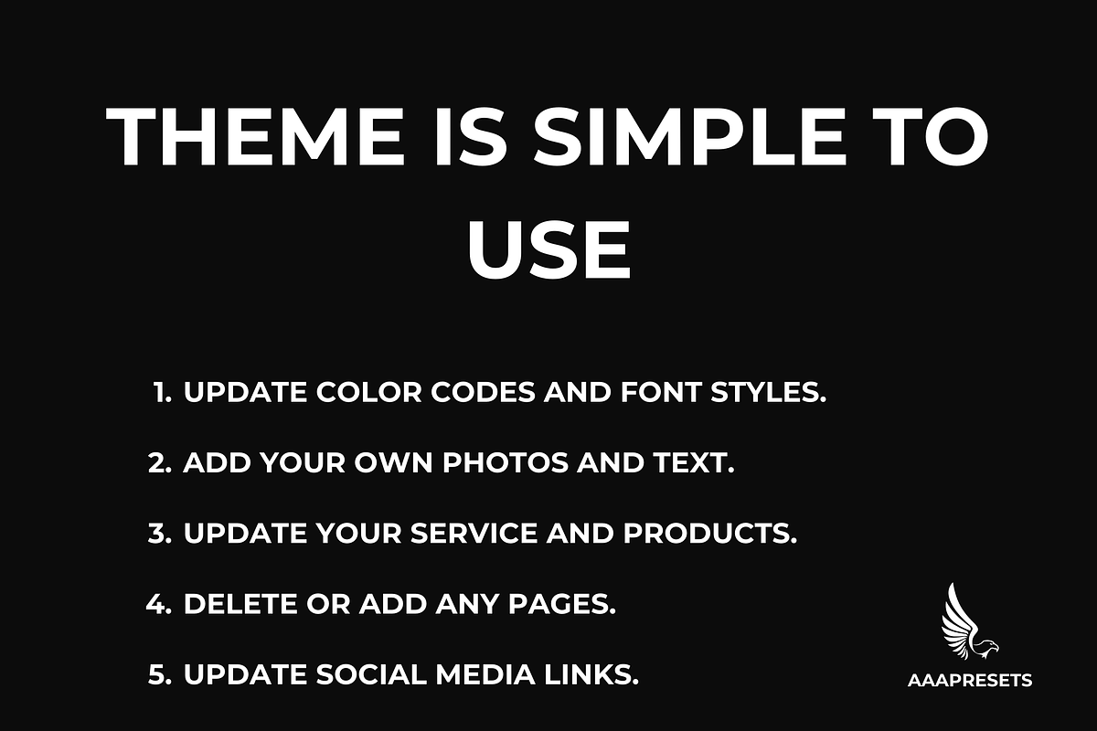 Wix Photography Website Template, a Wix Template by AAA Presets (Photo 7 of 12)