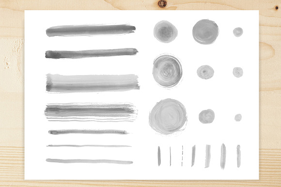 23 High quality watercolor brushes preview 7