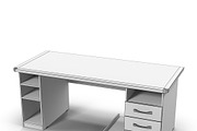Desk Wenge, a Furniture 3D Model by 3D_PikNik (Thumbnail 4 of 5)